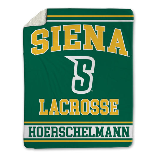 Siena - NCAA Men's Lacrosse : Hans Hoerschelmann - Blanket-0