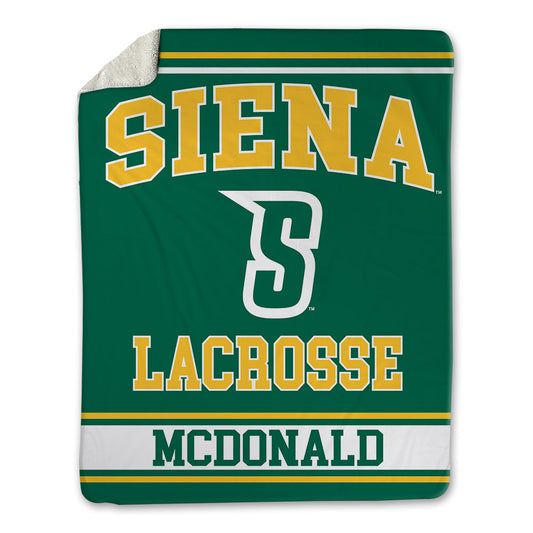 Siena - NCAA Men's Lacrosse : Timmy Mcdonald - Blanket-0