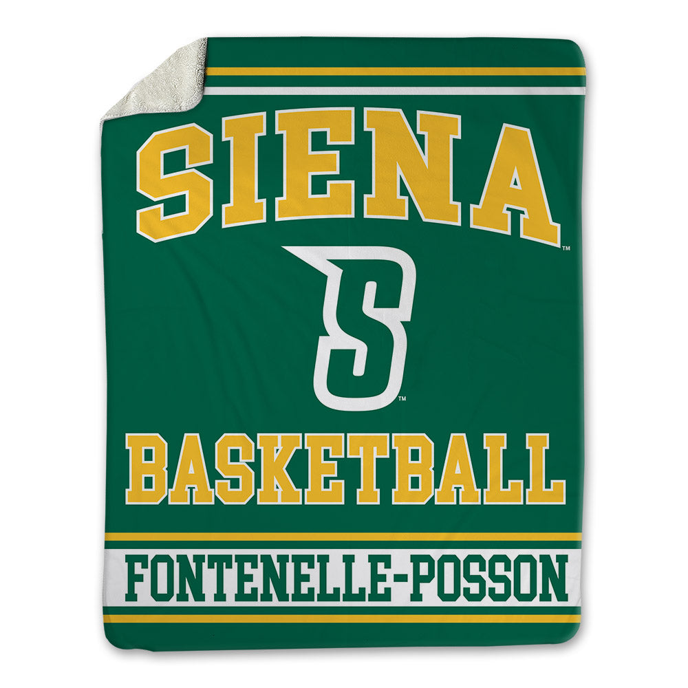 Siena - NCAA Women's Basketball : Valencia Fontenelle-Posson - Blanket-0
