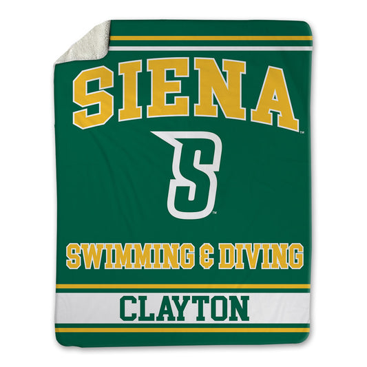 Siena - NCAA Women's Swimming & Diving : Abby Clayton - Blanket-0