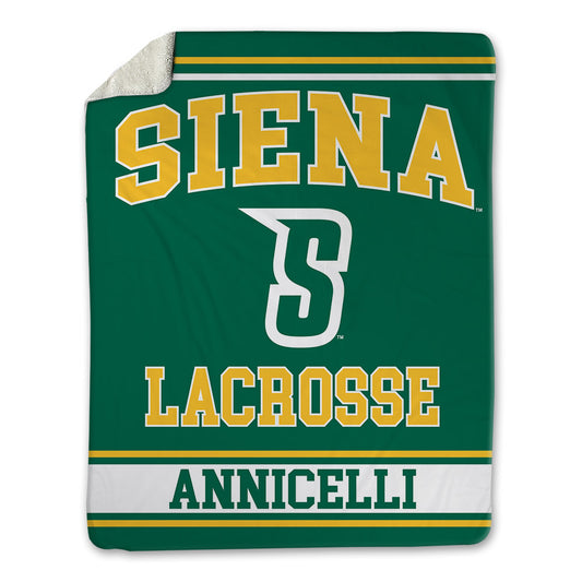 Siena - NCAA Men's Lacrosse : Doug Annicelli - Blanket-0