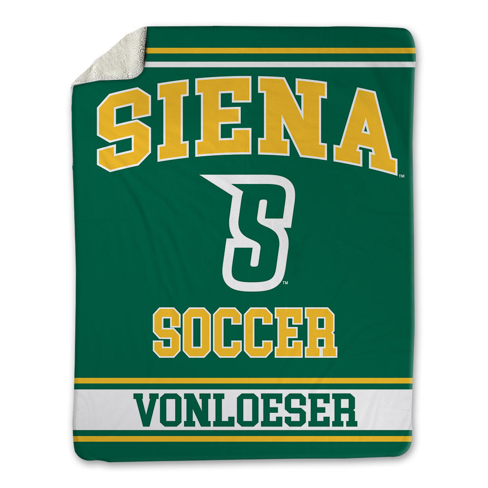 Siena - NCAA Women's Soccer : Addison VonLoeser - Blanket-0
