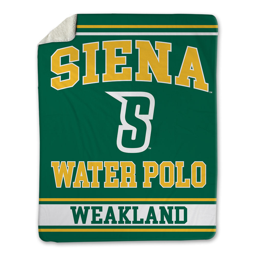 Siena - NCAA Women's Water Polo : Sawyer Weakland - Blanket-0
