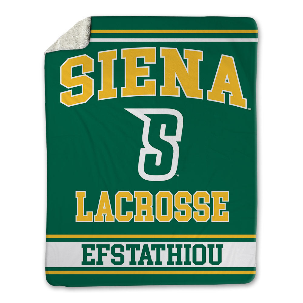 Siena - NCAA Women's Lacrosse : Angelica Efstathiou - Blanket-0