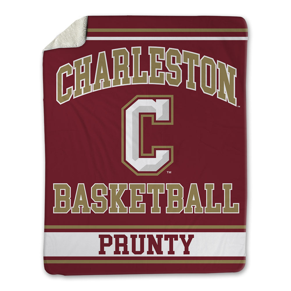 Charleston - NCAA Men's Basketball : Jaxon Prunty - Blanket-0