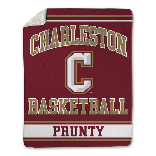 Charleston - NCAA Men's Basketball : Jaxon Prunty - Blanket-0
