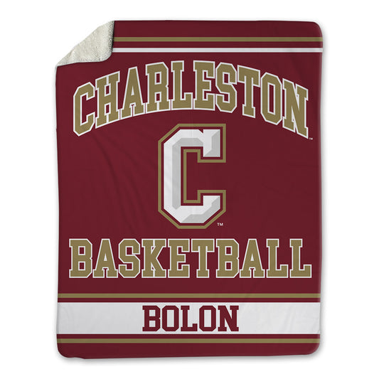 Charleston - NCAA Men's Basketball : Dalton Bolon - Blanket-0