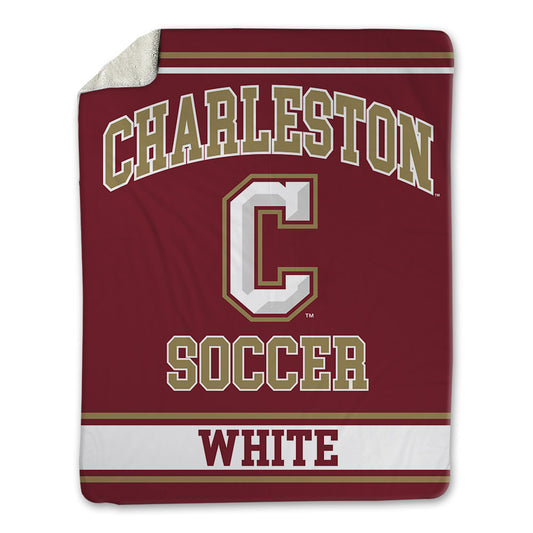Charleston - NCAA Men's Soccer : Ezra White - Blanket-0