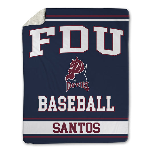 FDU - NCAA Baseball : Aaron Santos - Blanket-0