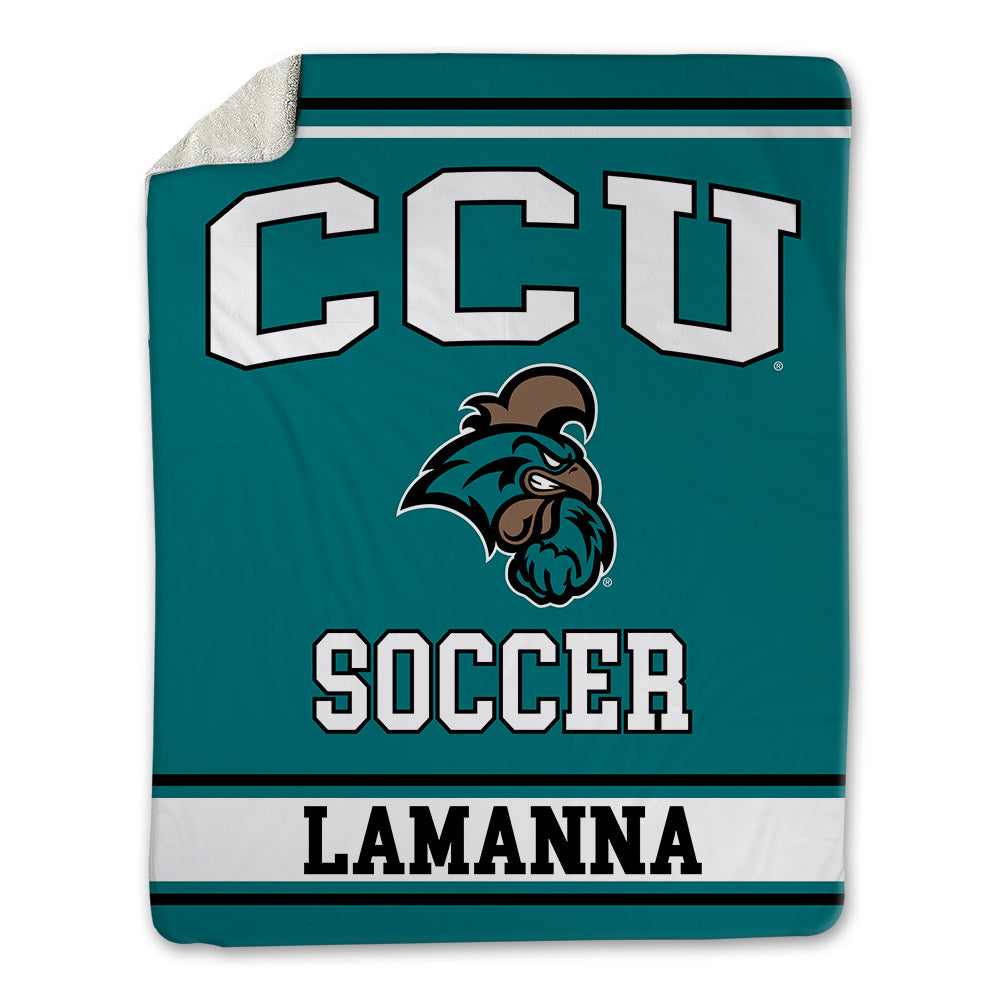 Coastal Carolina - NCAA Women's Soccer : Aris Lamanna - Blanket-0