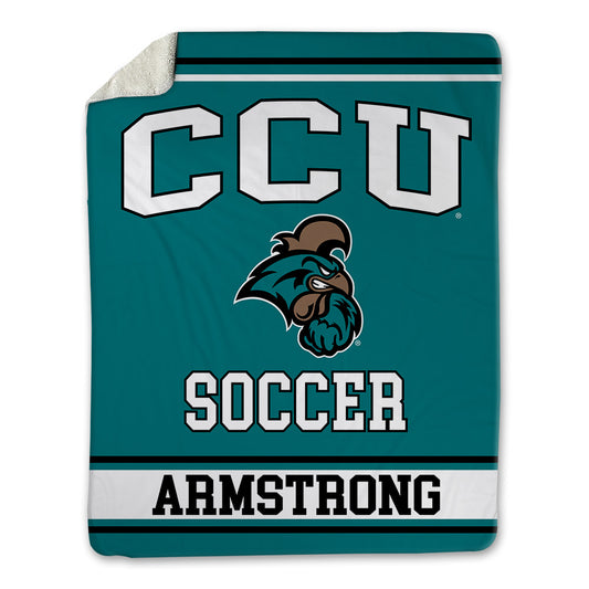 Coastal Carolina - NCAA Men's Soccer : Deryn Armstrong - Blanket-0