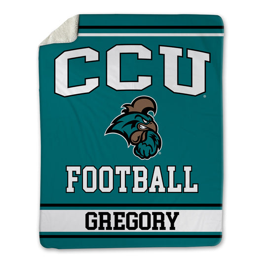 Coastal Carolina - NCAA Football : Nate Gregory - Blanket-0