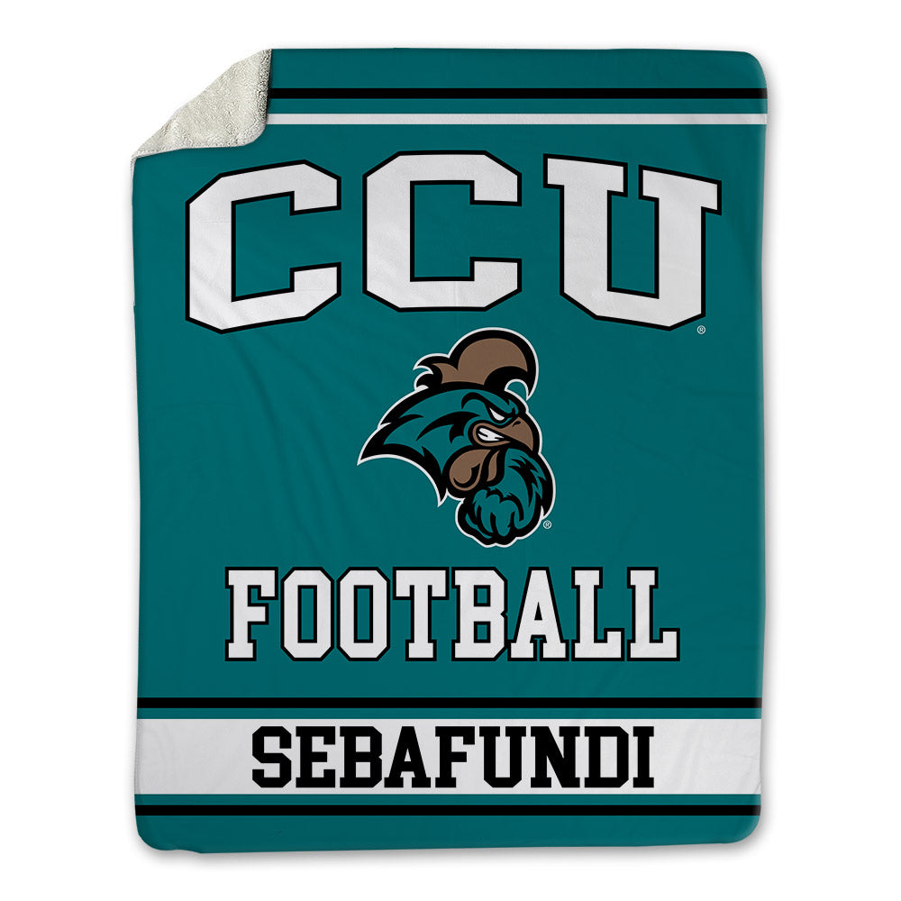 Coastal Carolina - NCAA Football : Emile Sebafundi - Blanket-0