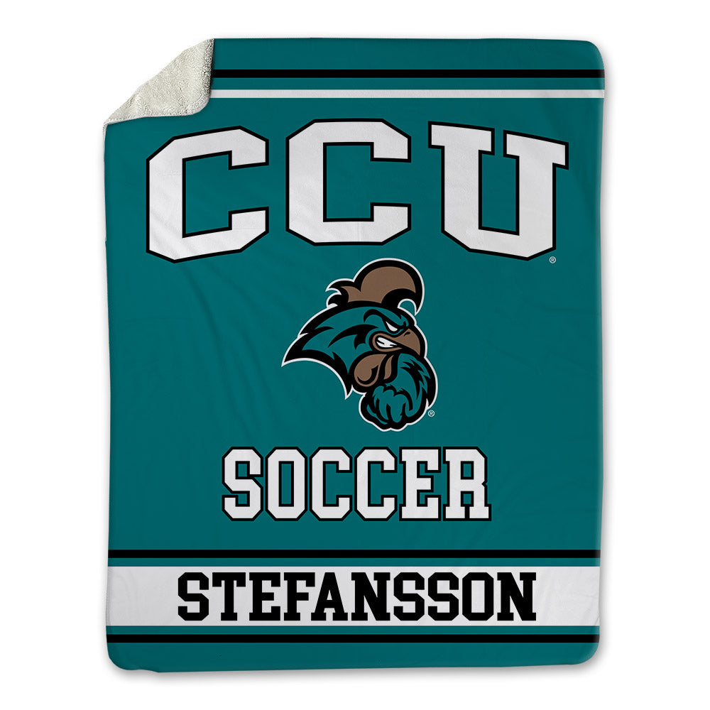 Coastal Carolina - NCAA Men's Soccer : Gudjon Stefansson - Blanket-0