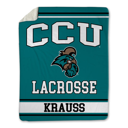 Coastal Carolina - NCAA Women's Lacrosse : Erica Krauss - Blanket-0