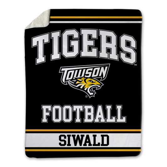 Towson - NCAA Football : Ashton Siwald - Blanket-0