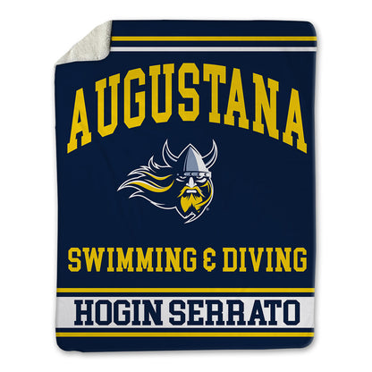 AU - NCAA Men's Swimming & Diving : Dominic Hogin Serrato - Blanket-1