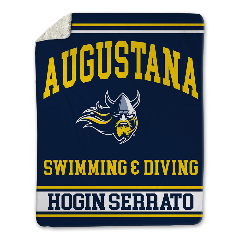 AU - NCAA Men's Swimming & Diving : Dominic Hogin Serrato - Blanket-0