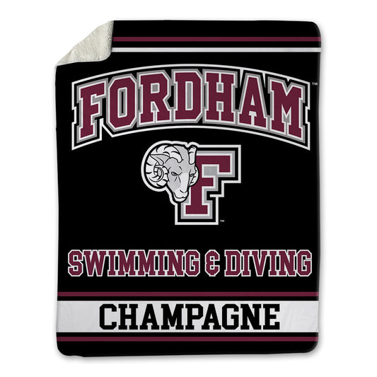 Fordham - NCAA Men's Swimming & Diving : Dylan Champagne - Blanket-0