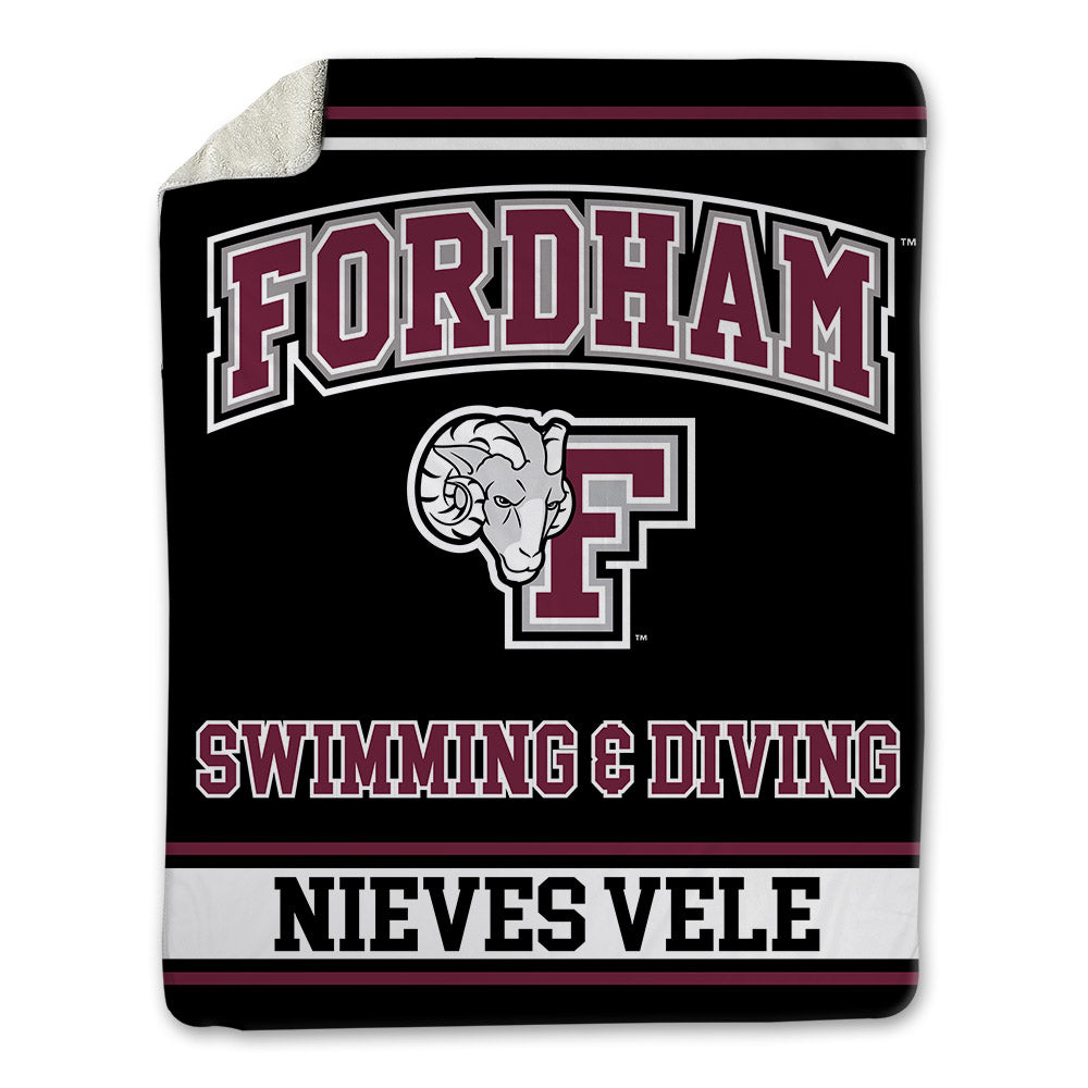 Fordham - NCAA Men's Swimming & Diving : Bryam Nieves Vele - Blanket-0