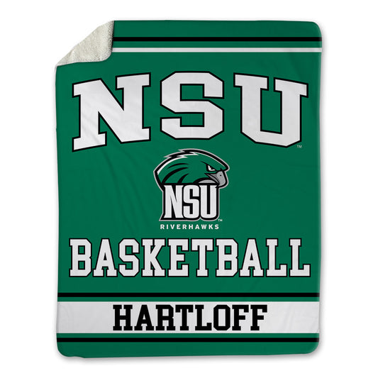 Northeastern State - NCAA Men's Basketball : Caison Hartloff - Blanket-0