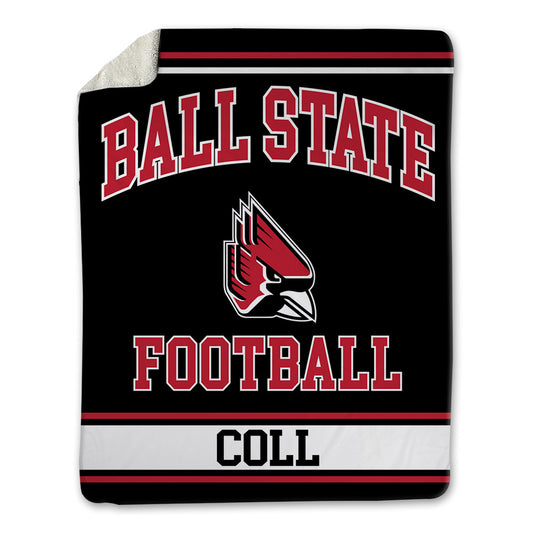 Ball State - NCAA Football : Clayton Coll - Blanket-0