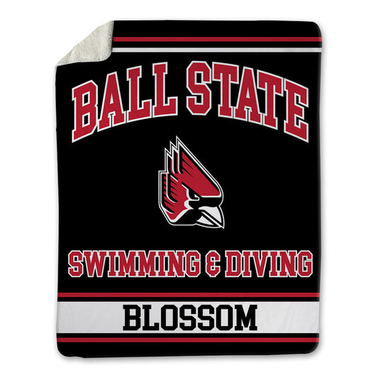 Ball State - NCAA Men's Swimming & Diving : Seth Blossom - Blanket-0