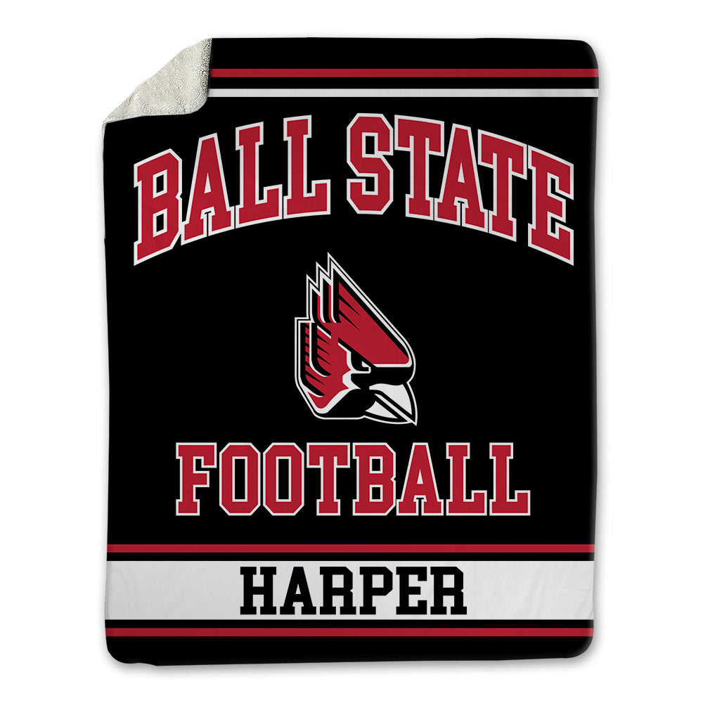 Ball State - NCAA Football : Drew Harper - Blanket-0