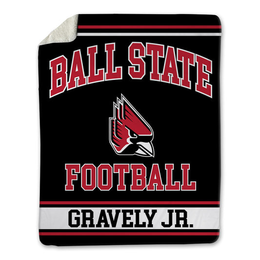 Ball State - NCAA Football : Michael Gravely Jr. - Blanket-0