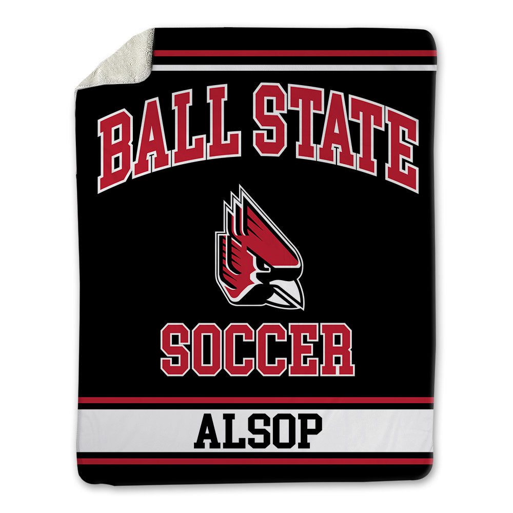 Ball State - NCAA Women's Soccer : Grace Alsop - Blanket-0