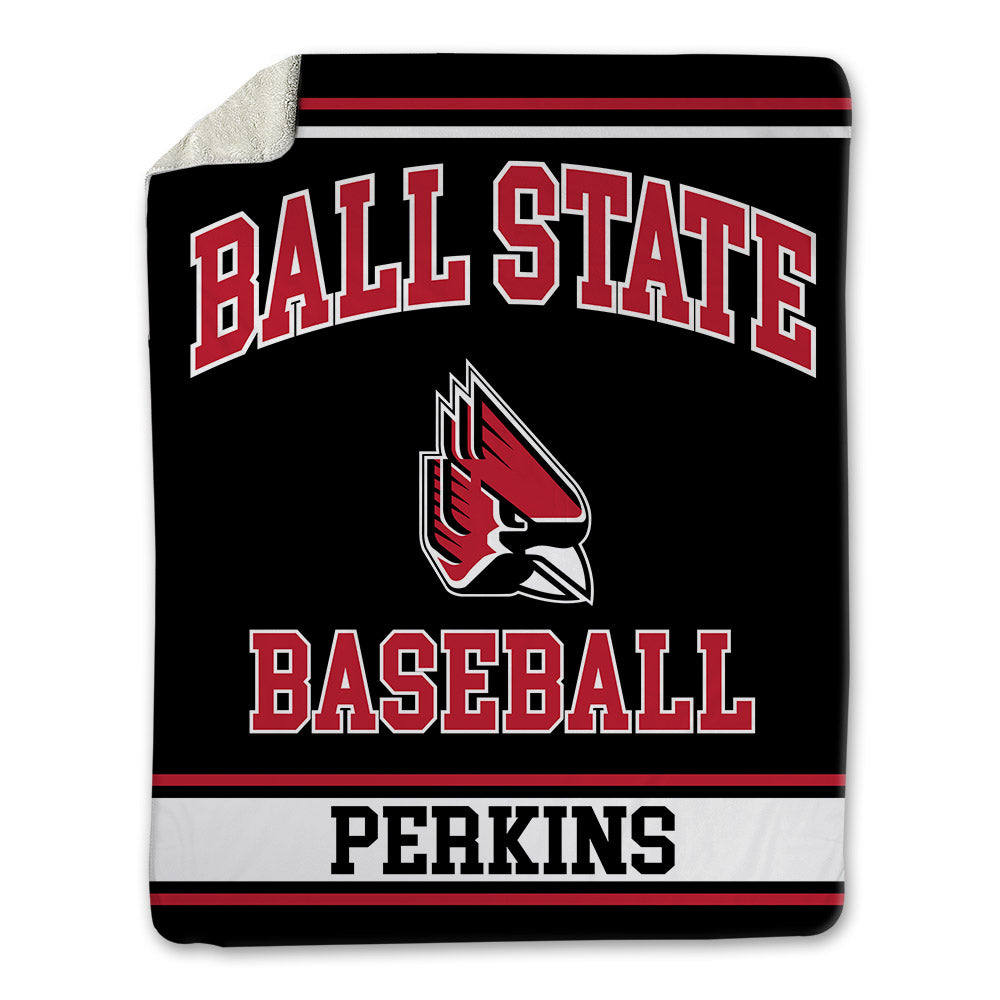 Ball State - NCAA Baseball : Maalik Perkins - Blanket-0