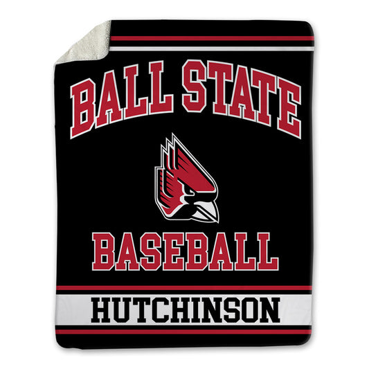 Ball State - NCAA Baseball : Connor Hutchinson - Blanket-0