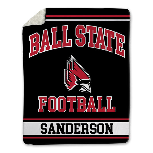 Ball State - NCAA Football : Hunter Sanderson - Blanket-0