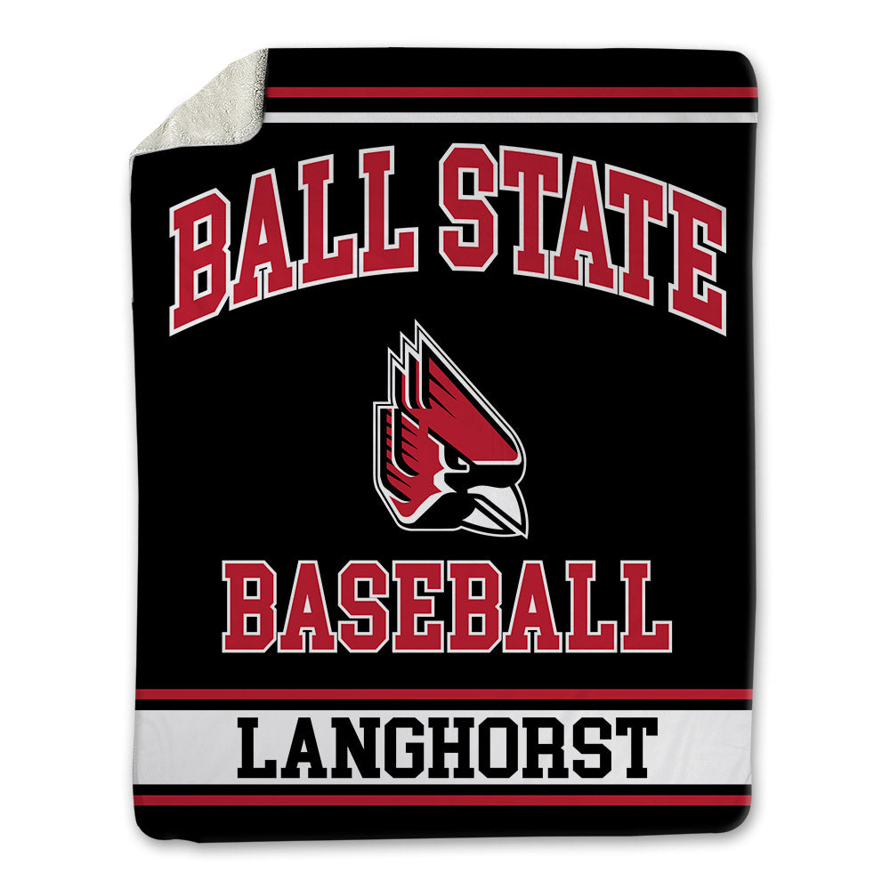 Ball State - NCAA Baseball : Kade Langhorst - Blanket-0