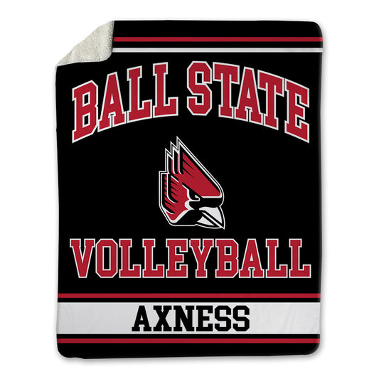 Ball State - NCAA Women's Volleyball : Reese Axness - Blanket-0