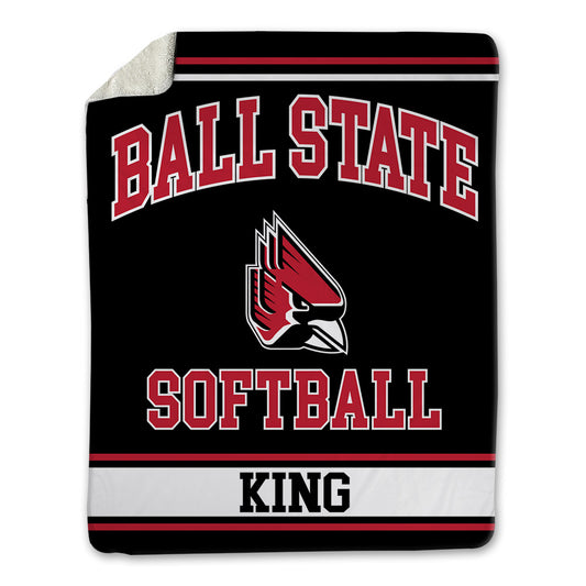 Ball State - NCAA Softball : Francys King - Blanket-0