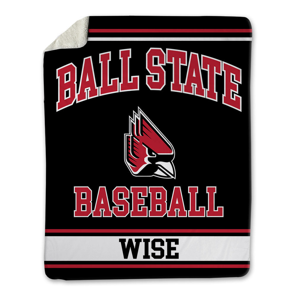 Ball State - NCAA Baseball : Cole Wise - Blanket-0