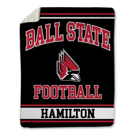 Ball State - NCAA Football : Donovan Hamilton - Blanket-0