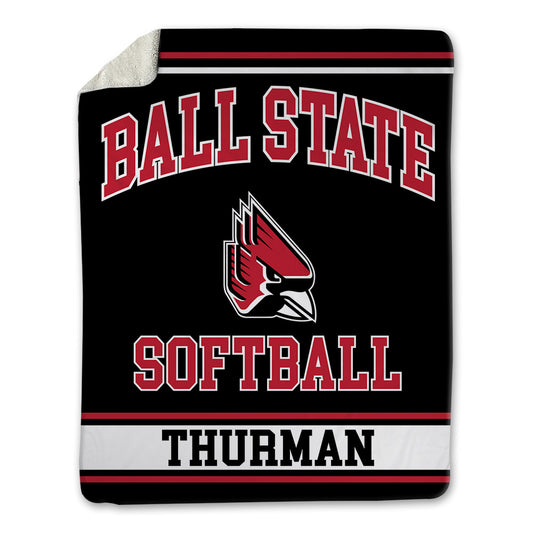 Ball State - NCAA Softball : Jordyn Thurman - Blanket-0