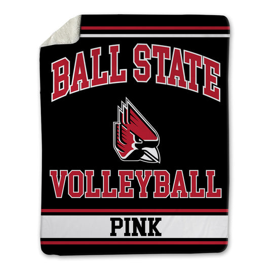 Ball State - NCAA Men's Volleyball : Xander Pink - Blanket-0