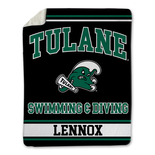 Tulane - NCAA Women's Swimming & Diving : Eliza Lennox - Blanket-0