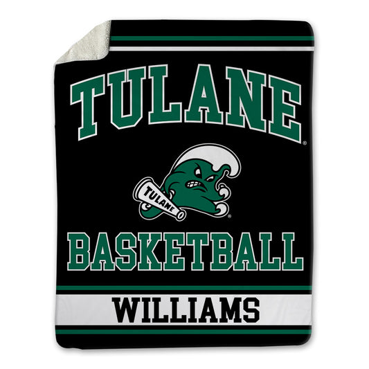 Tulane - NCAA Men's Basketball : Tre' Williams - Blanket-0