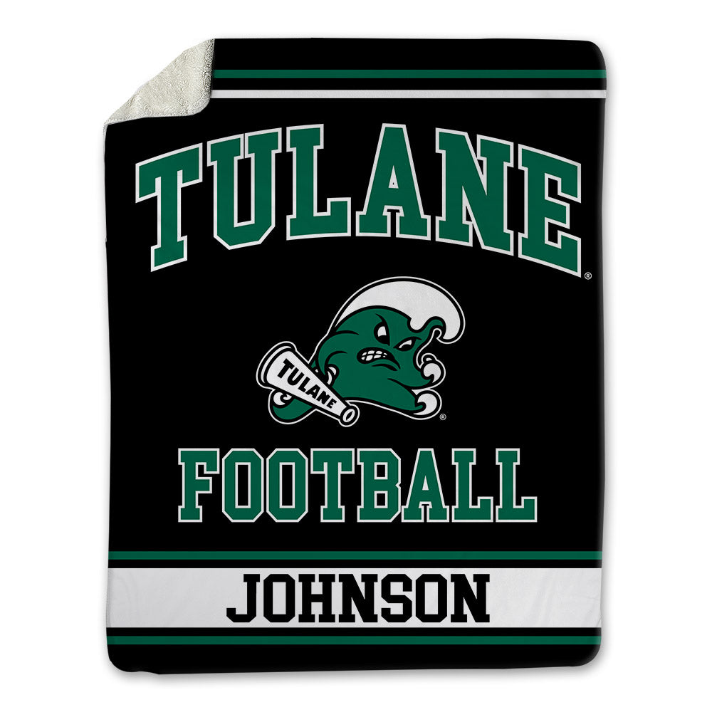 Tulane - NCAA Football : Jahiem Johnson - Blanket-0