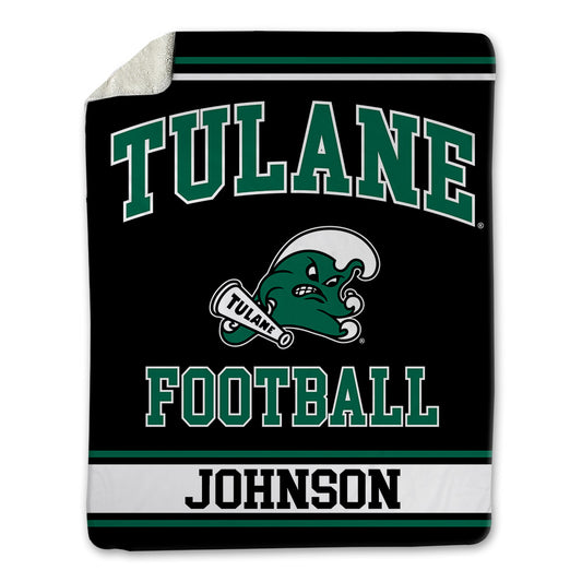 Tulane - NCAA Football : Jahiem Johnson - Blanket-0