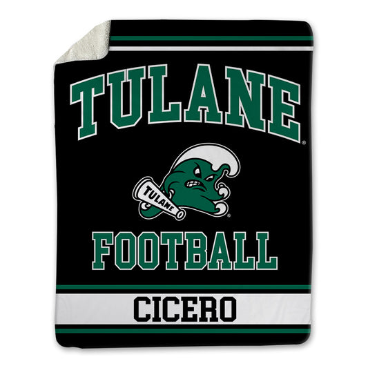 Tulane - NCAA Football : Donovan Cicero - Blanket-0