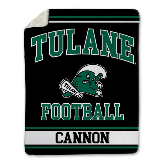 Tulane - NCAA Football : Landry Cannon - Blanket-0