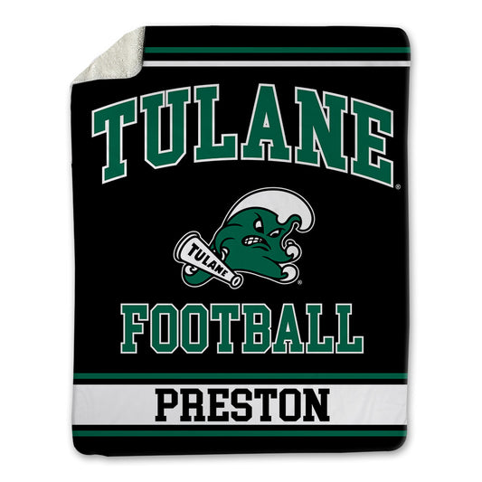 Tulane - NCAA Football : Shazz Preston - Blanket-0