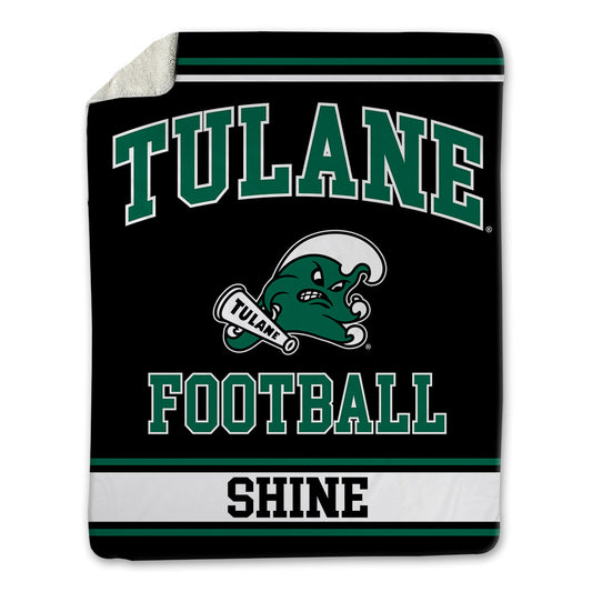Tulane - NCAA Football : Ezaiah Shine - Blanket-0