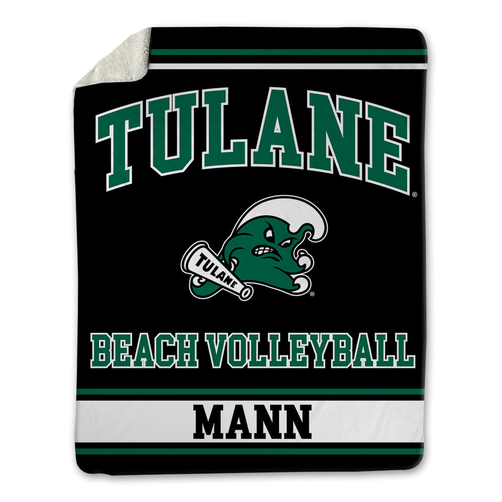 Tulane - NCAA Beach Volleyball : Lauren Mann - Blanket-0