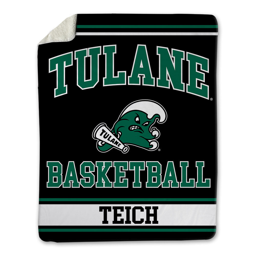 Tulane - NCAA Men's Basketball : Joseph Teich - Blanket-0